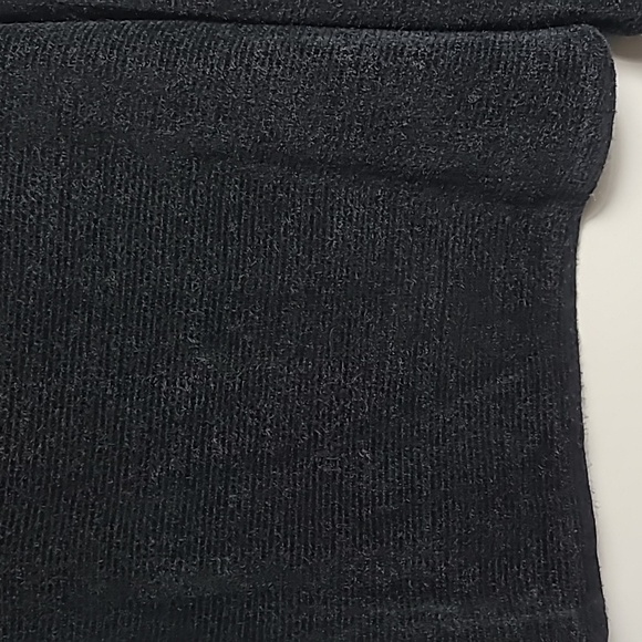 SANCTUARY Plush Teddy Mock Neck Black Sweater Size Large - Picture 4 of 16